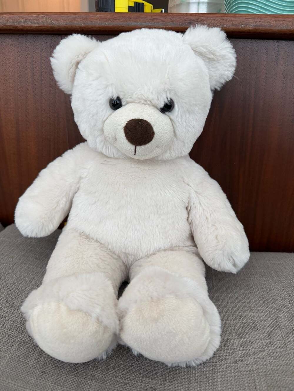 Build-A-Bear Workshop LiL Almond Cub White Stuffed Animal Teddy Bear